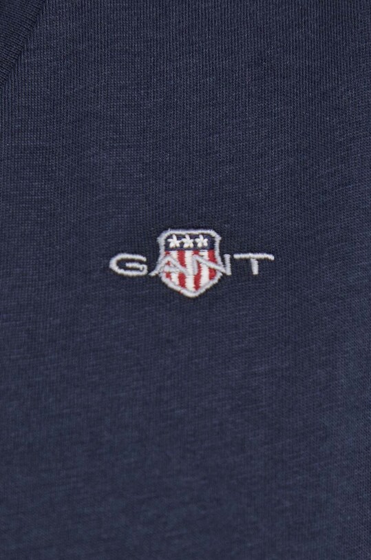 Хлопковая футболка Gant 4200750 тёмно-синий