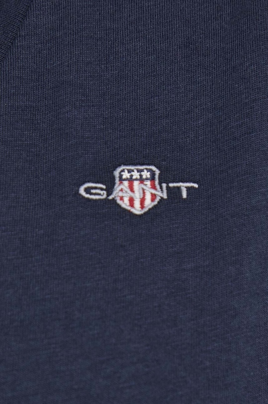 Бавовняна футболка Gant 4200750 темно-синій