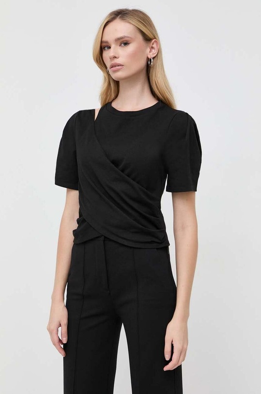 Miss Sixty t-shirt bawełniany bawełna czarny 6T3SJ3270000