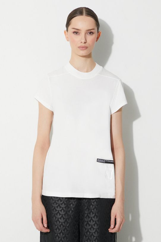 Rick Owens t-shirt in cotone regolare bianco DS02C5208.RNER1