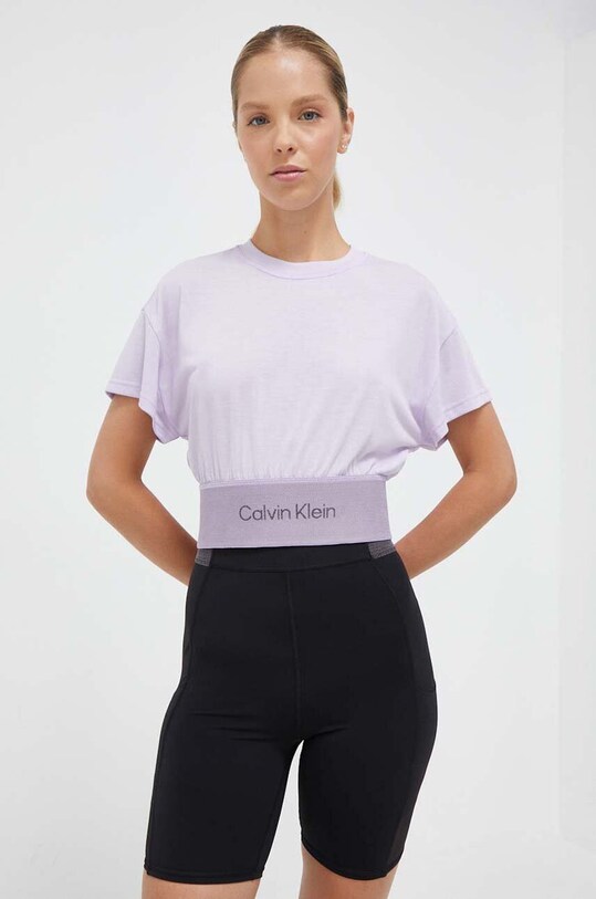 Tréninkové tričko Calvin Klein Performance fialová 00GWF3K147