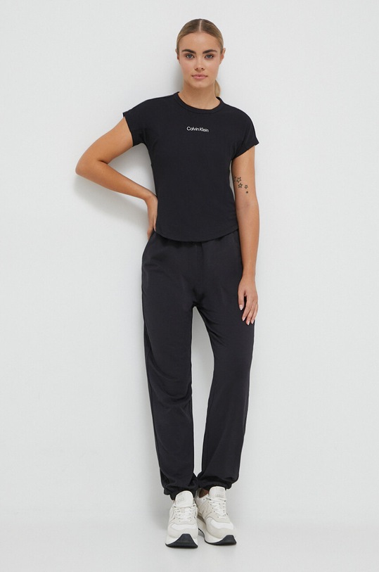 Μπλουζάκι προπόνησης Calvin Klein Performance 00GWF3K154 μαύρο AW23
