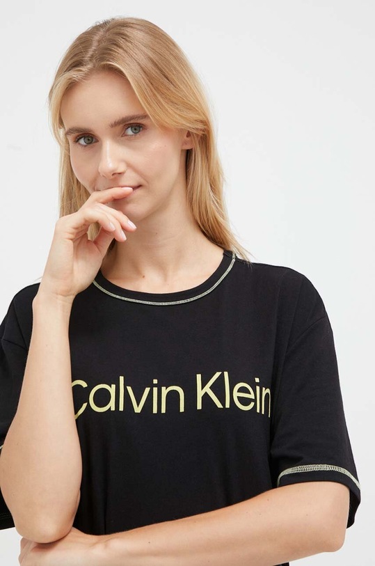 Calvin Klein Underwear t-shirt piżamowy czarny 000QS7013E