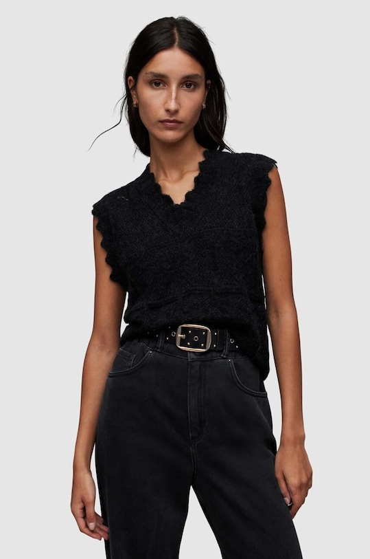 Majica kratkih rukava AllSaints VANESSA crna WK036Z