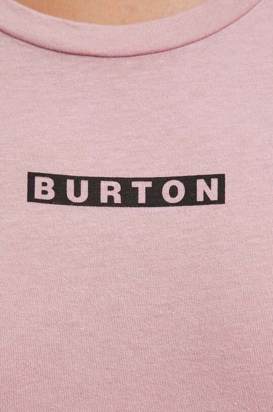 Бавовняна футболка Burton 22613106651 рожевий