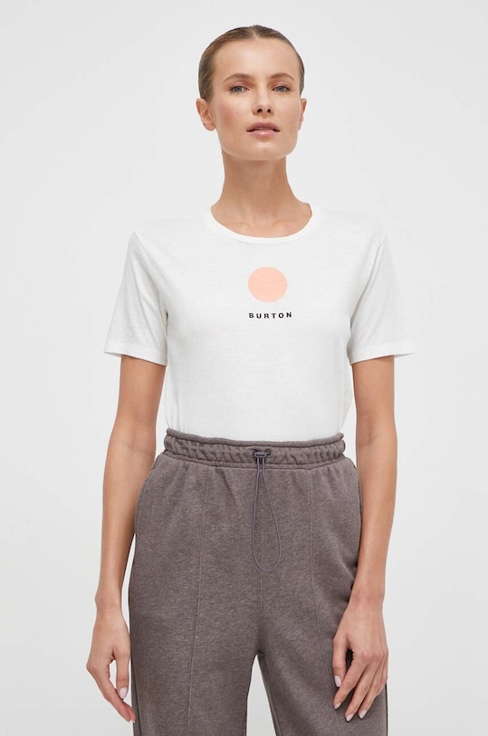 Хлопковая футболка Burton 23974100100 белый AW23