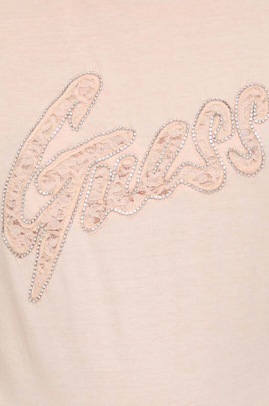 Хлопковая футболка Guess оранжевый W4RI25.K9RM1