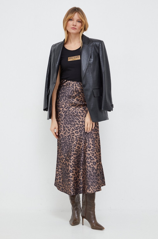 Guess tricou W4RI33.J1314 negru SS24