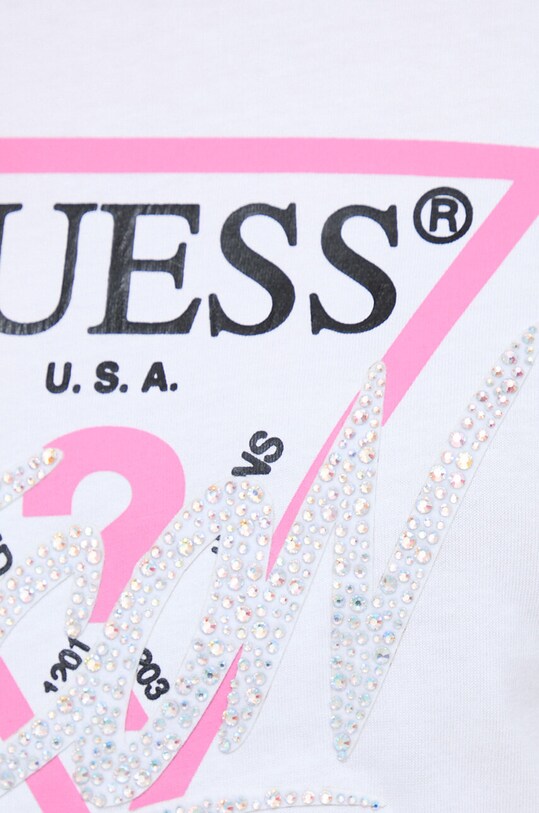 Guess t-shirt bawełniany ICON W4RI41.I3Z14 biały