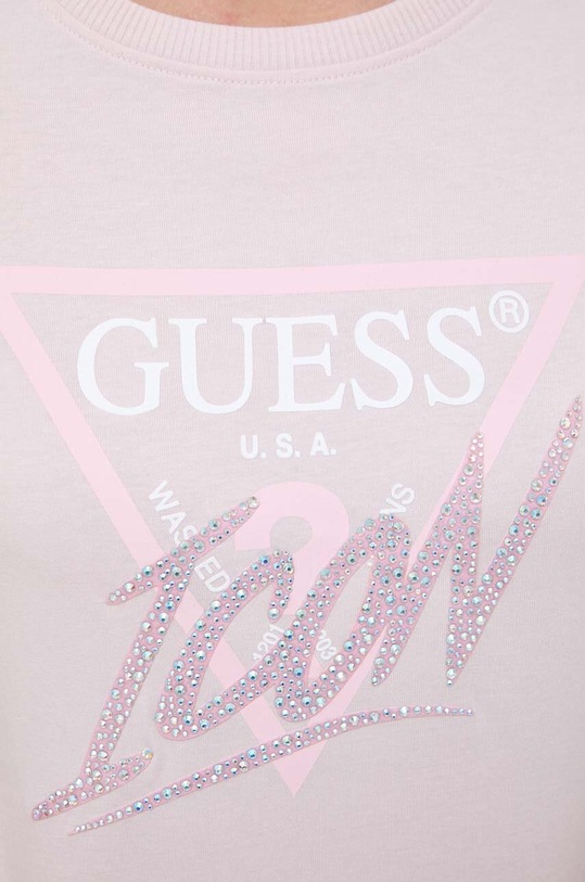 Guess pamut póló ICON W4RI41.I3Z14 rózsaszín