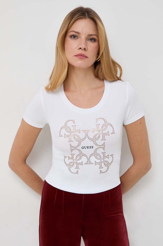 Guess t-shirt biały W4RI35.J1314