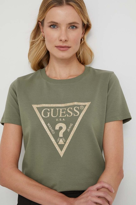 Guess tricou W4RI69.J1314 verde SS24