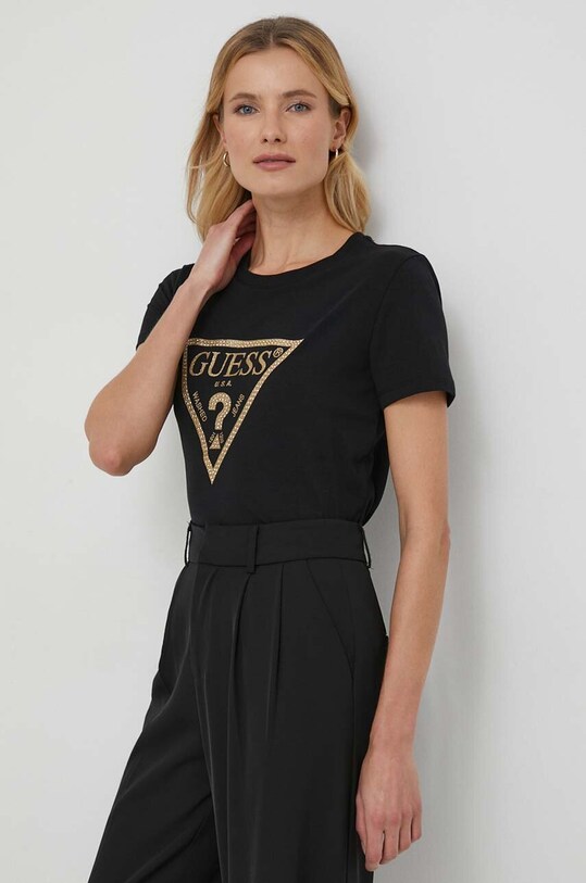 Tričko Guess W4RI69.J1314 černá SS24