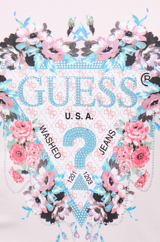 Guess t-shirt FLOWERS różowy W4RI38.J1314