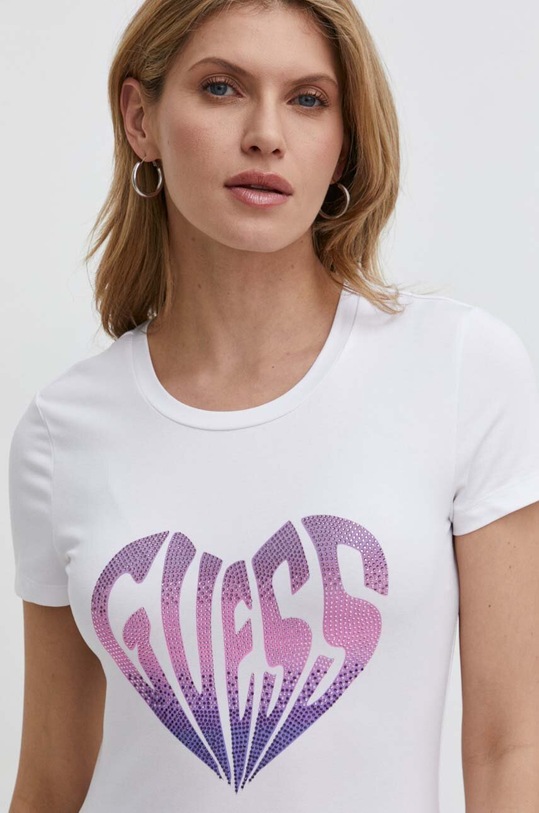 Guess t-shirt HEART biały W4RI53.J1314