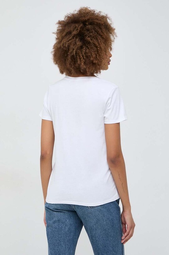Odzież Guess t-shirt bawełniany LIPSTICK KISSES W4RI20.K9RM1 biały