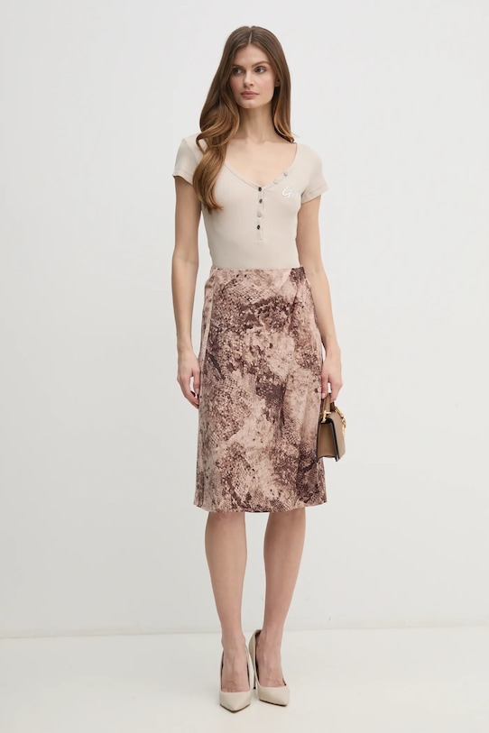 Guess tricou W4RP47.K1814 bej AW24