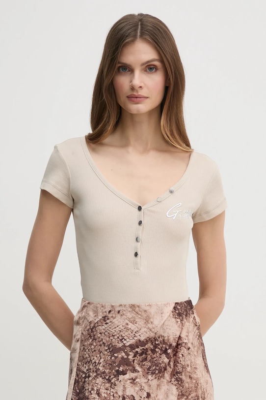 Guess tricou bej W4RP47.K1814
