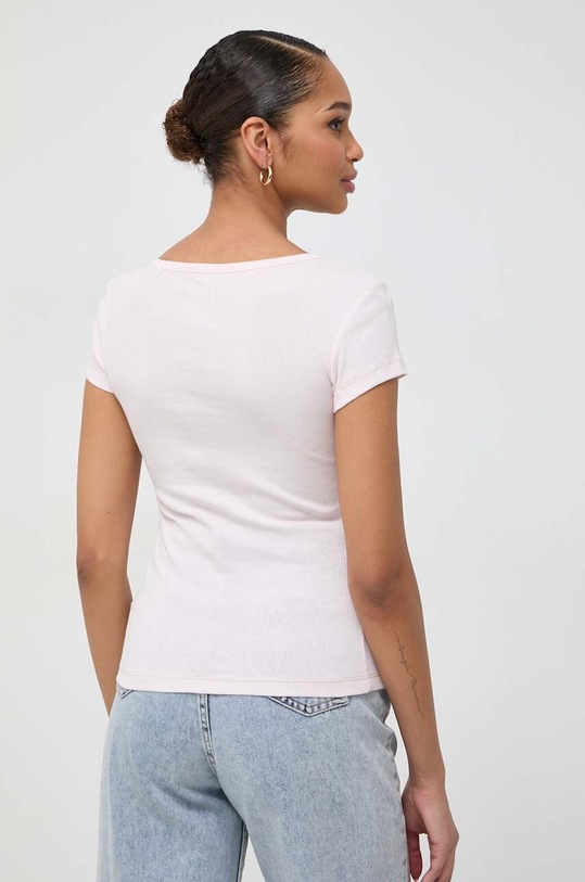 Odzież Guess t-shirt HENLEY OLYMPIA W4RP47.K1814 różowy
