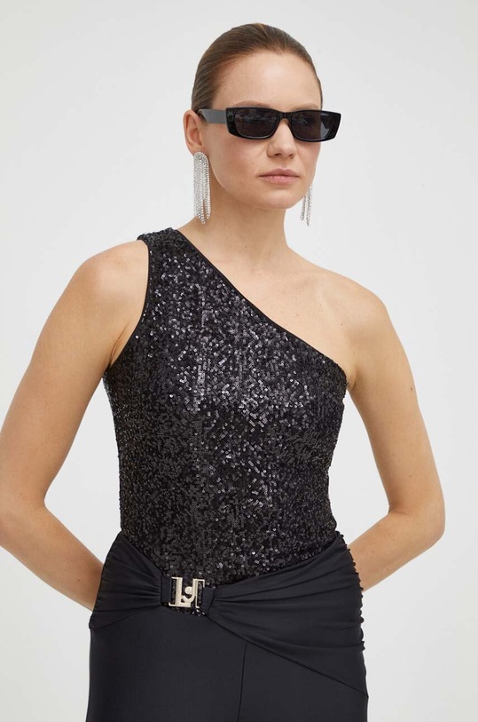 Halenka Guess hladký černá W4RP08.KBX10