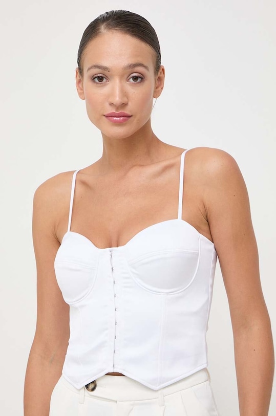 Guess top MAIA z elastanem biały W4RH17.WD1R2