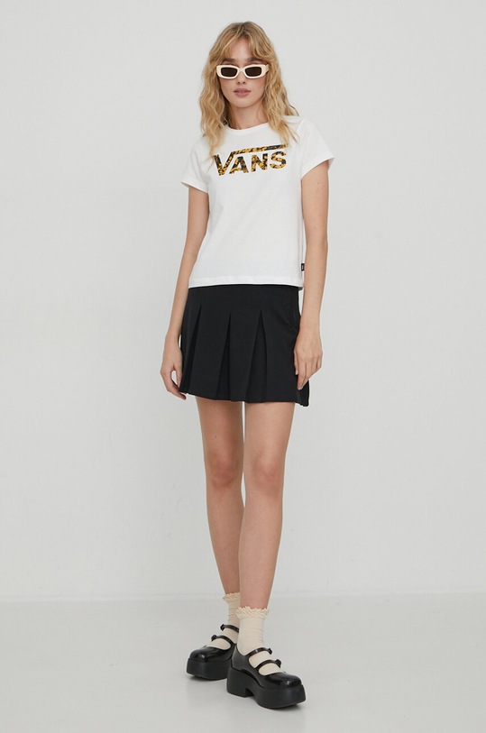 Vans tricou din bumbac VN000EXNFS81 bej AW23