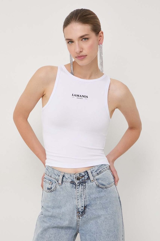 La Mania top z elastanem biały BASIC.2