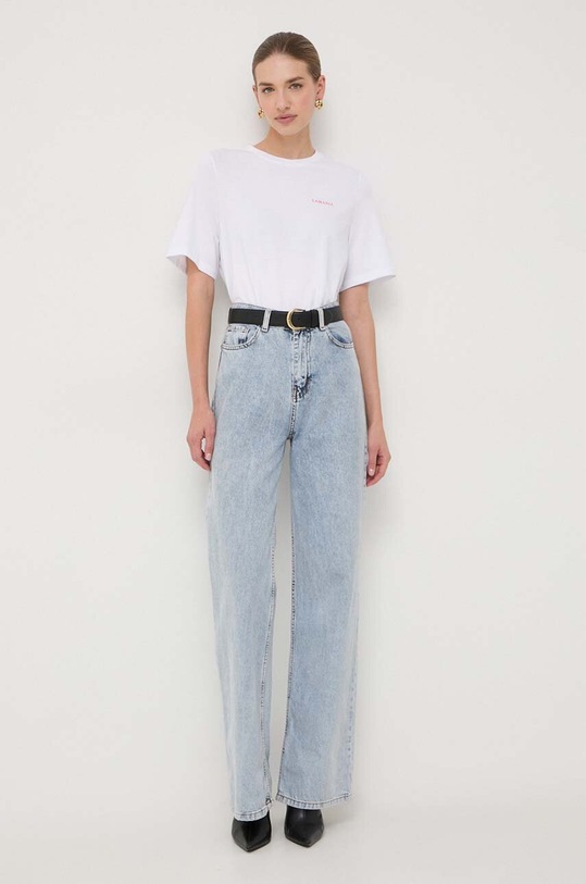 La Mania t-shirt bawełniany BONI.2 biały AW23