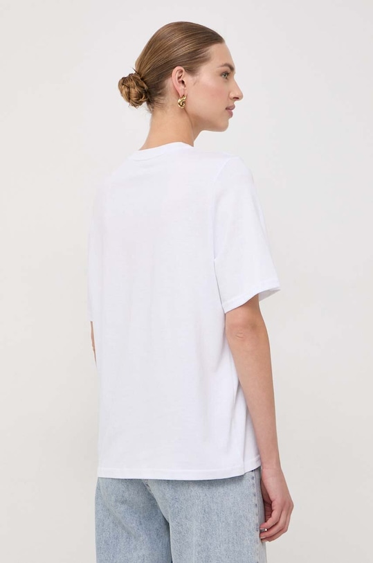 Odzież La Mania t-shirt bawełniany BONI.2 biały