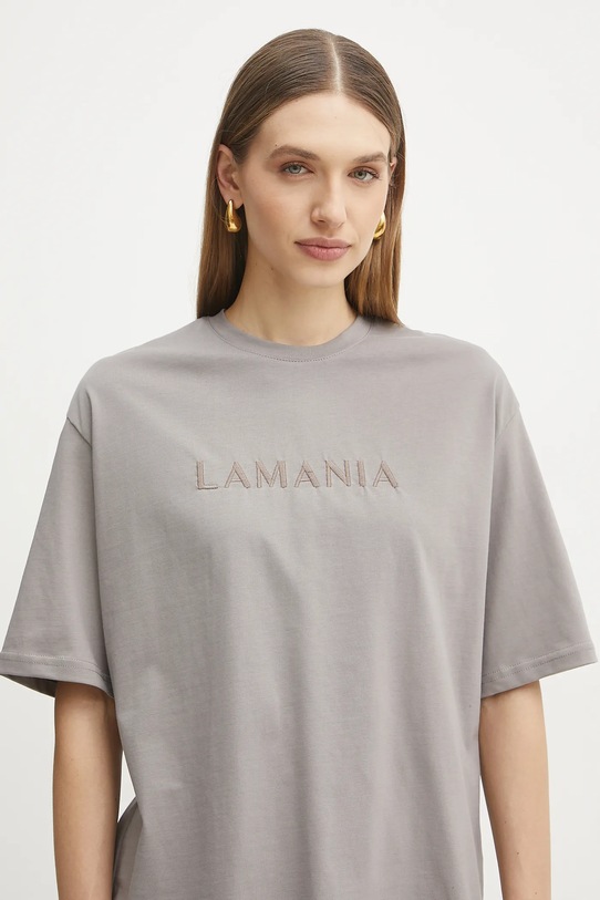 La Mania tricou din bumbac bej MELANIE