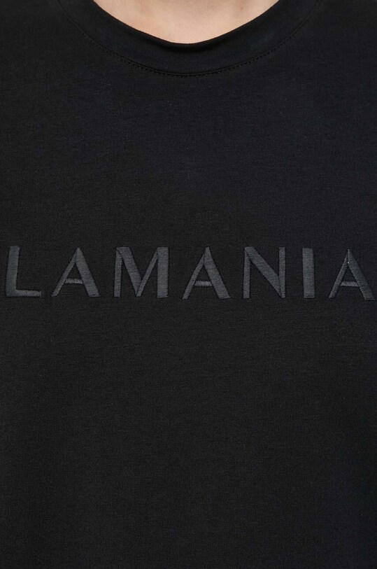 La Mania t-shirt bawełniany MELANIE czarny