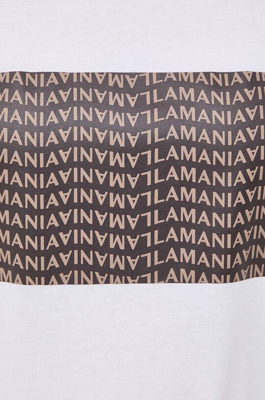 La Mania tricou din bumbac SIGNATURE.2 maro