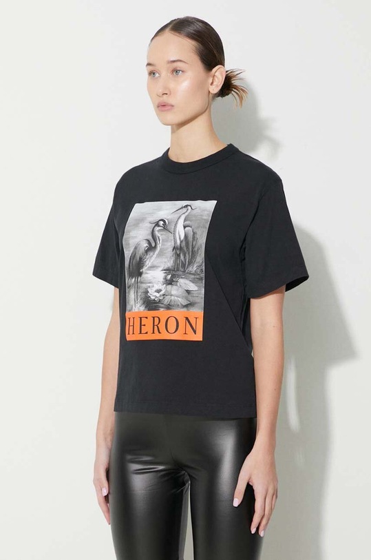 Heron Preston cotton t-shirt SS Tee black HWAA032C99JER0031010
