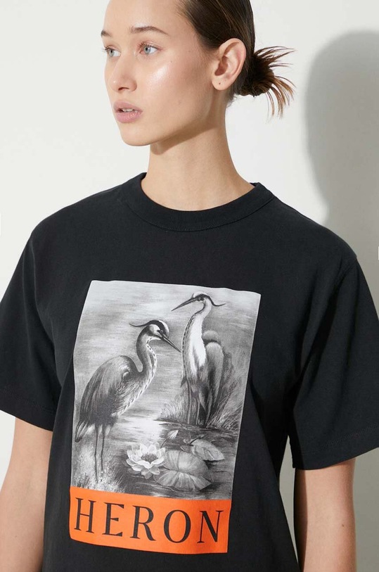 Heron Preston cotton t-shirt SS Tee HWAA032C99JER0031010 black