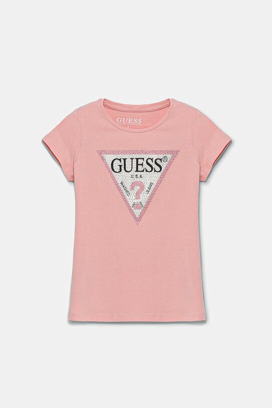 Дитяча футболка Guess аплікація рожевий J2YI51.K6YW1.9BYX