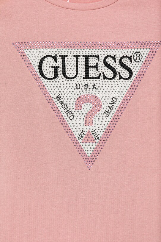 Дівчинка Дитяча футболка Guess J2YI51.K6YW1.9BYX рожевий