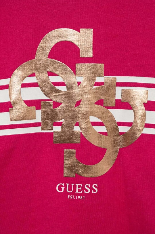 Κοριτσίστικα Παιδικό βαμβακερό μπλουζάκι Guess K3YI22.K8HM4.9BYX ροζ