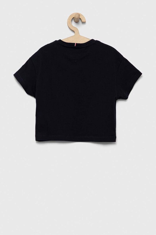 Dětské bavlněné tričko Tommy Hilfiger KG0KG07431.74.122.9BYX námořnická modř AW23