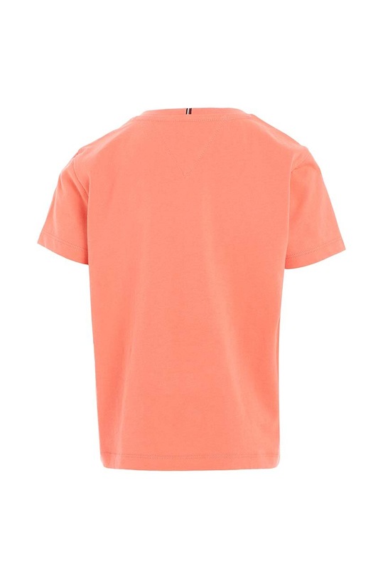 Dětské bavlněné tričko Tommy Hilfiger KG0KG07431.128.176.9BYX oranžová AW23