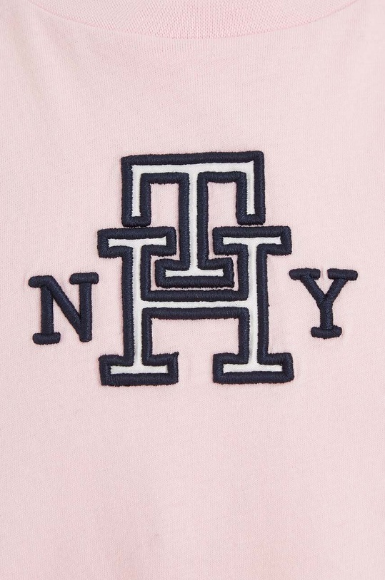 Tommy Hilfiger t-shirt bawełniany dziecięcy różowy KG0KG07437.128.176.9BYX