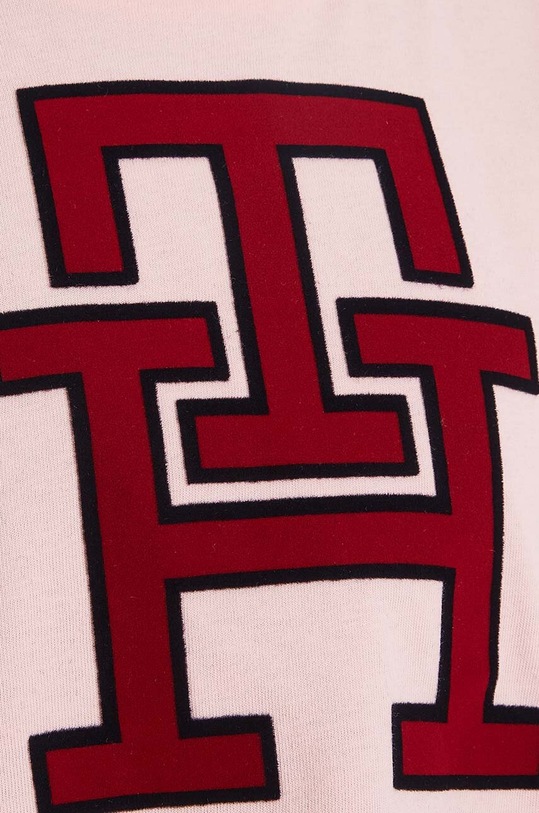 Tommy Hilfiger t-shirt bawełniany dwustronny różowy KG0KG07701.9BYX