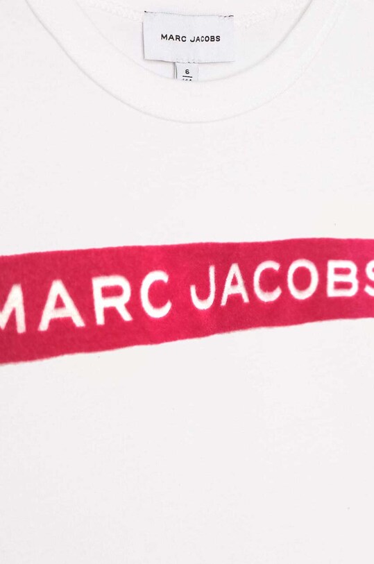 Dziewczynka Marc Jacobs t-shirt bawełniany dziecięcy W15679.114.150 biały