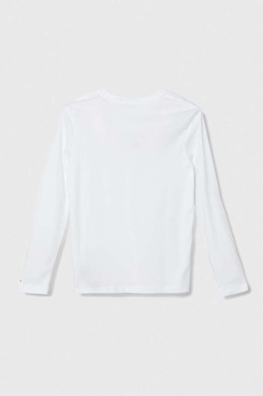 Calvin Klein Jeans longsleeve bawełniany dziecięcy IG0IG02135.9BYX biały AW23