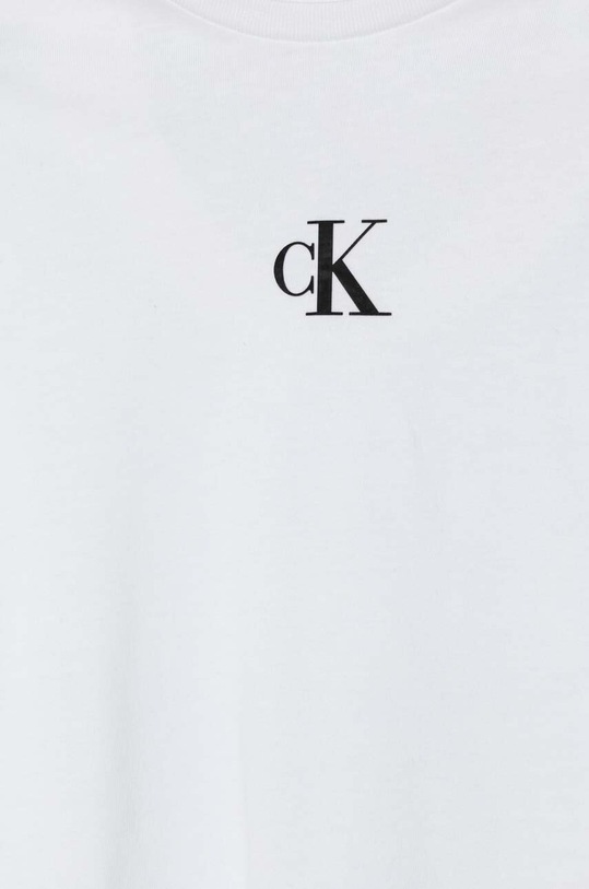 BIMBA Calvin Klein Jeans longsleeve in cotone bambino/a IG0IG02135.9BYX bianco