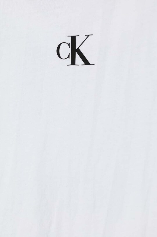 Κοριτσίστικα Βαμβακερό μπλουζάκι Calvin Klein Jeans IG0IG02136.9BYX λευκό