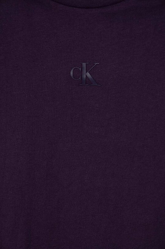 Хлопковая футболка Calvin Klein Jeans IG0IG02136.9BYX бордо AW23