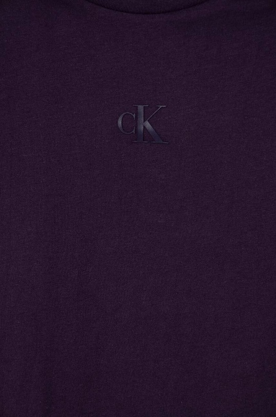 Calvin Klein Jeans pamut póló IG0IG02136.9BYX burgundia AW23