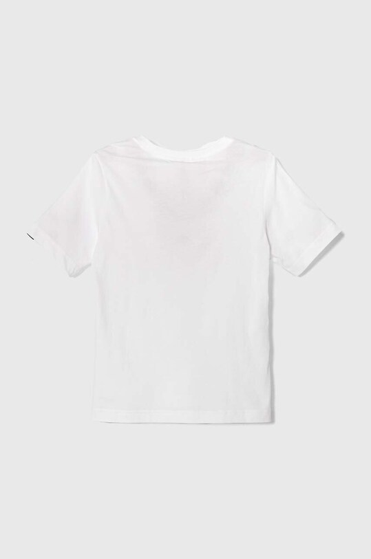 adidas t-shirt bawełniany dziecięcy HR8147 biały AW23