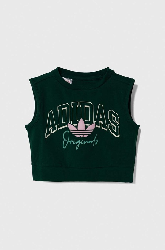 Otroški top adidas Originals Z elastanom zelena IL5037