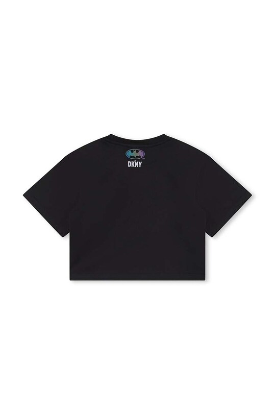 Fete Dkny tricou de bumbac pentru copii x DC Comics D35T26.162.174 negru